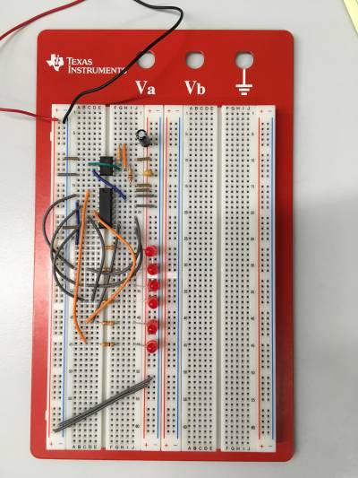 A breadboard may be used for prototyping before a PCB is fabricated